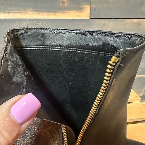 Michael Kors Black and Brown Ankle Booties - Picture 11 of 14